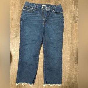 Good American Jeans, wide cropped